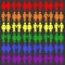 Vector gay LGBT seamless pattern