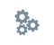 Vector gear icon wheel cog. Cogwheel machine engine gear symbol technology