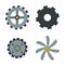 Vector gears icon