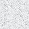 Vector gentle silver grey lace roses seamless repeat pattern background. Great for wedding or bridal shower decor