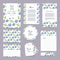 Vector gentle wedding cards template