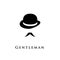 Vector gentleman icon.