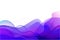 Vector geometric background. Liquid, flow, fluid background. Purple, blue 3d shapes composition. Modern flow, wavy