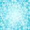 Vector Geometric Blue Triangles Pattern Background with Mosaic Effect