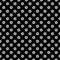 Vector geometric floral pattern. Black and white seamless texture