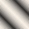 Vector geometric halftone seamless pattern. Diagonal gradient, transition effect.