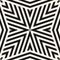 Vector geometric lines seamless pattern. Black and white linear background