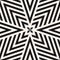 Vector geometric lines seamless pattern. Black and white linear background