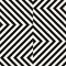Vector geometric lines seamless pattern. Modern monochrome texture with stripes