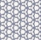 Vector geometric mosaic seamless pattern. Ornamental blue and white background