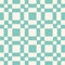 Vector geometric ornament pattern with jagged shapes. Aqua green ethnic pattern.