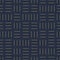 Vector geometric seamless dash pattern - goldish striped rich texture. Stylish blue background