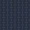Vector geometric seamless dash pattern - goldish striped rich texture. Stylish blue background