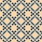 Vector geometric seamless pattern. Folk ornament. Teal, deep blue and yellow