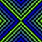 Vector geometric seamless pattern with green and blue neon rhombuses, lines