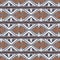 Vector geometric striped ethnic pattern with triangles