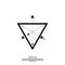 Vector geometric symbol triangle.