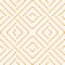 Vector geometric traditional folk ornament. White and yellow seamless pattern