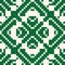 Vector geometric traditional seamless pattern. Christmas themed ornament