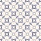 Vector geometric vintage ornament. Seamless pattern, blue serenity and beige.