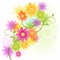 Vector Gerbera flower background