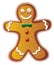 vector gingerbread cookie