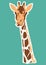 Vector giraffe abstract illustration