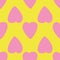 Vector glamourous pink heart seamless pattern