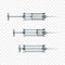 Vector Glass Medical Syringe