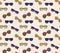 Vector glasses frame seamless pattern background