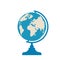 Vector globus illustration. Earth globe icon. Back to schoole