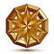 Vector glorious glossy design element, luxury 3d golden star