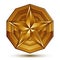 Vector glorious glossy design element, luxury 3d golden star, co