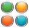 Vector glossy buttons.