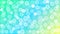 Vector Glowing Sparkles, Bokeh and Bubbles in Green, Blue and Yellow Gradient Background