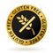 Vector gluten free gold medal