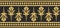 Vector gold and black seamless byzantine ornament. Endless Border, frame of ancient Greece and Eastern Roman Empire.