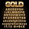 Vector gold font