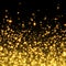 Vector gold glittering sparkle background