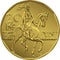 Vector gold Money twenty czech crones coin