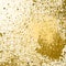 Vector gold paint splash, splatter, and blob on white background