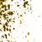 Vector gold paint splash, splatter, and blob on white background