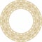 Vector gold round classic renaissance ornament.