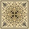 Vector gold square classic european national ornament. Ethnic pattern of the Romanesque peoples