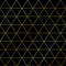 Vector gold triangles outline seamless pattern