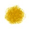 Vector Golden Confetti Cloud, Foil Paper Circles Explosion Isolated, Festive Image.