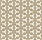 Vector golden geometric seamless pattern texture with flower shapes, snowflakes