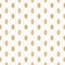 Vector golden linear seamless pattern with chains, wavy shapes, ovals, thin curved lines, ropes.