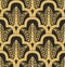 Vector golden seamless oriental national ornament, background. Endless ethnic floral pattern of Arab peoples.