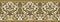 Vector golden seamless oriental national ornament. Endless ethnic floral border, arab peoples frame.